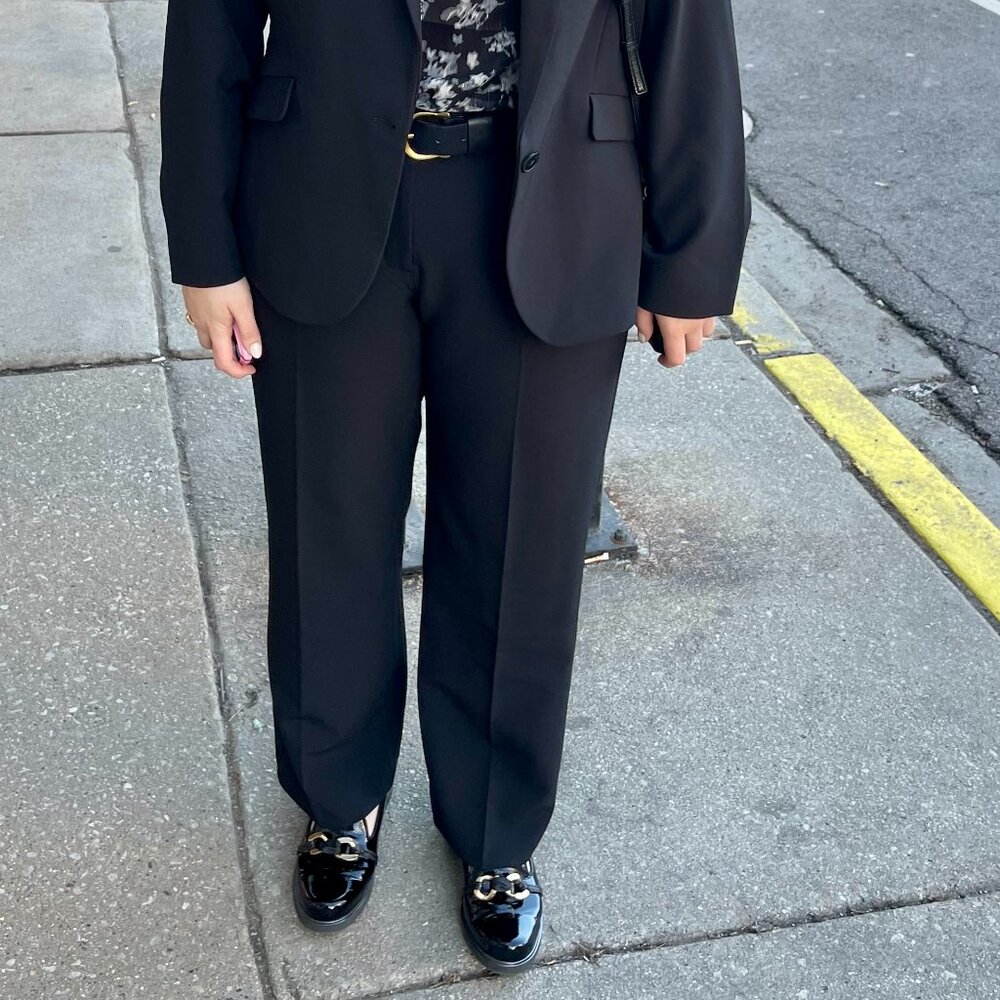 Express Editor Studio Stretch Twill Mid Rise Slim… - image 6